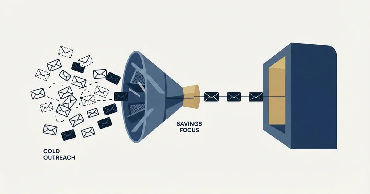 Editorial illustration for How to Cold Email Procurement Managers