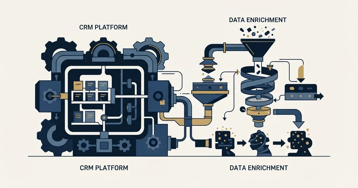 Editorial illustration for HubSpot CRM vs Icypeas