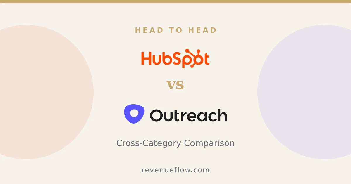 Branded cover: HubSpot CRM vs Outreach: Cross-Category Comparison