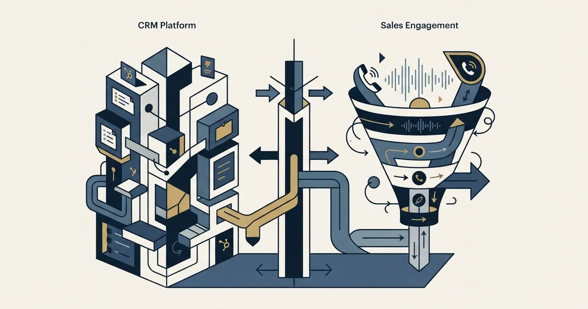 Editorial illustration for HubSpot CRM vs PhoneBurner