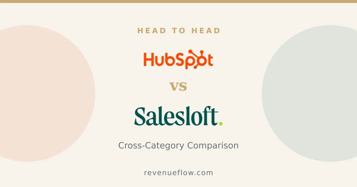Branded cover: HubSpot CRM vs Salesloft: Cross-Category Comparison