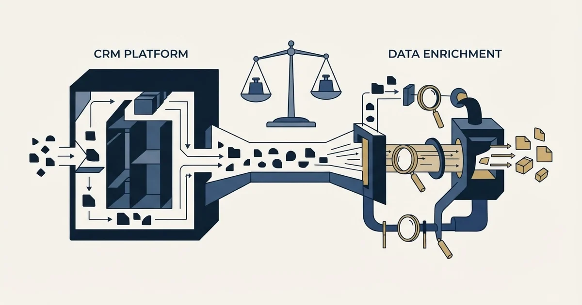 Editorial illustration for HubSpot CRM vs Scrupp
