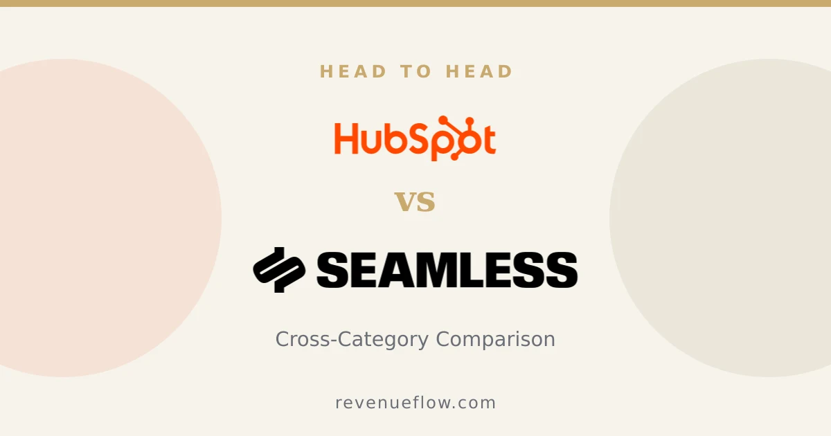 Branded cover: HubSpot CRM vs Seamless.AI: Cross-Category Comparison