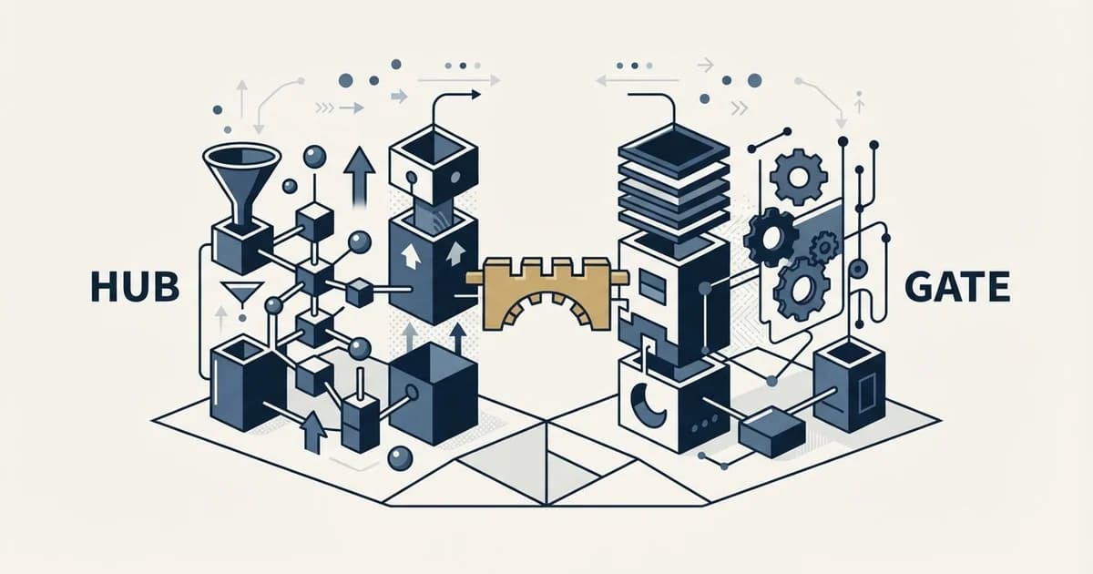Editorial illustration for HubSpot CRM vs Teamgate