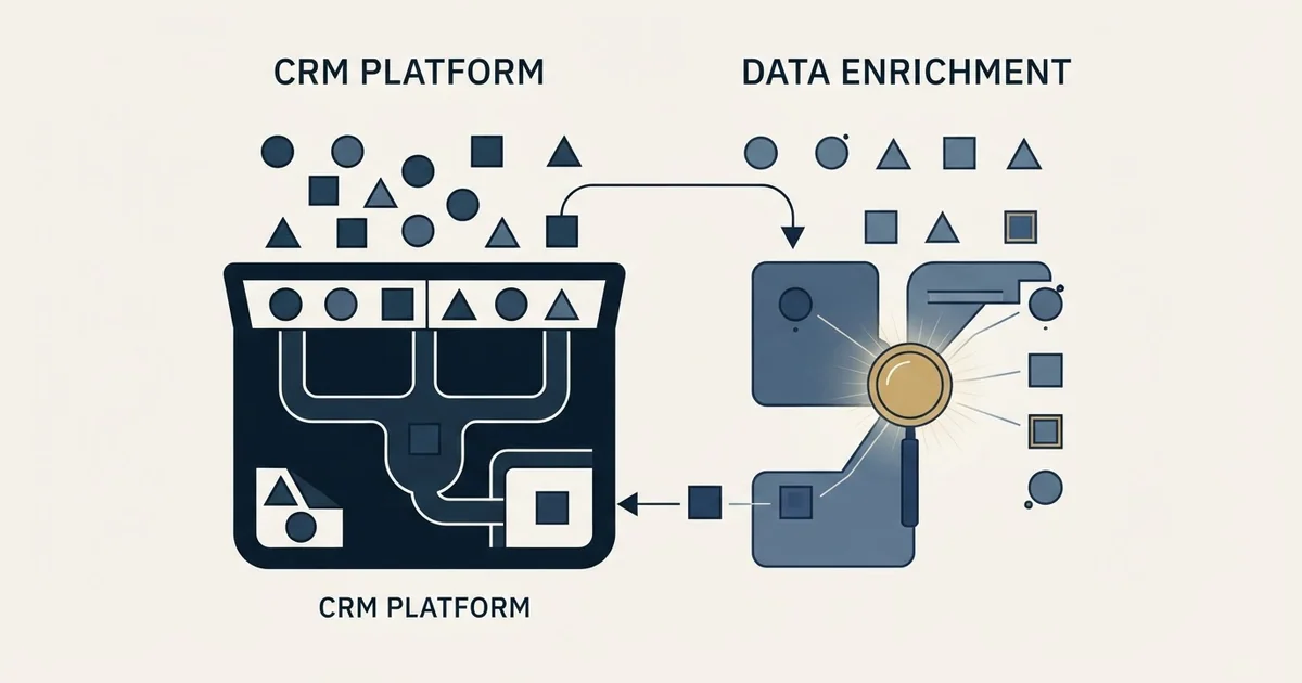 Editorial illustration for HubSpot CRM vs UserGems