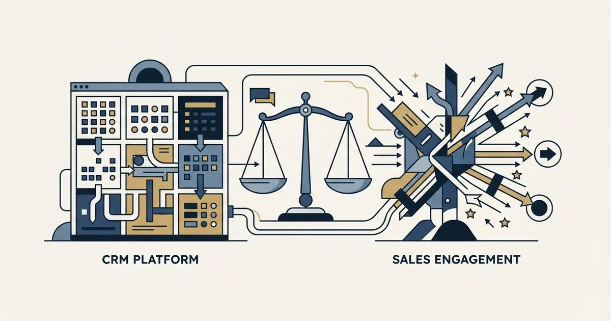 Editorial illustration for HubSpot CRM vs Zeliq