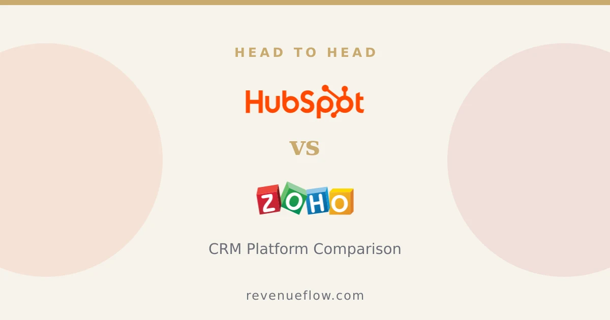 Branded cover: HubSpot CRM vs Zoho CRM: CRM Platform Comparison