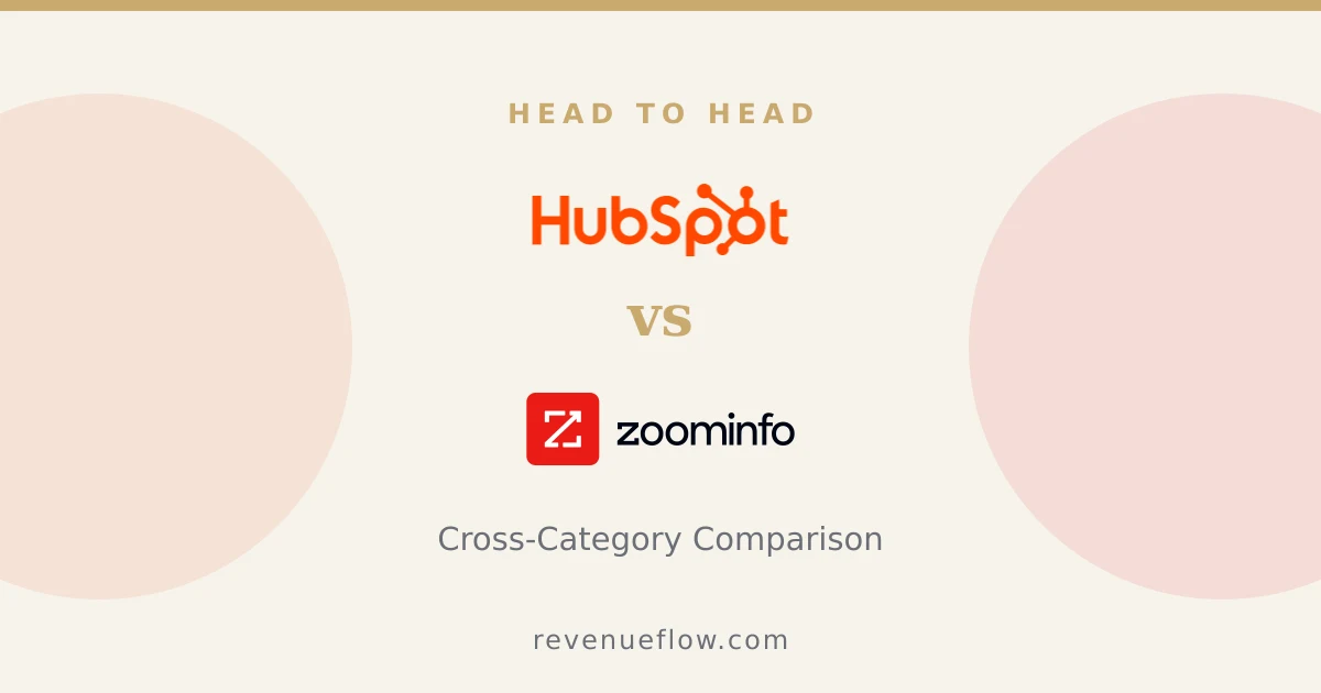 Branded cover: HubSpot CRM vs ZoomInfo: Cross-Category Comparison