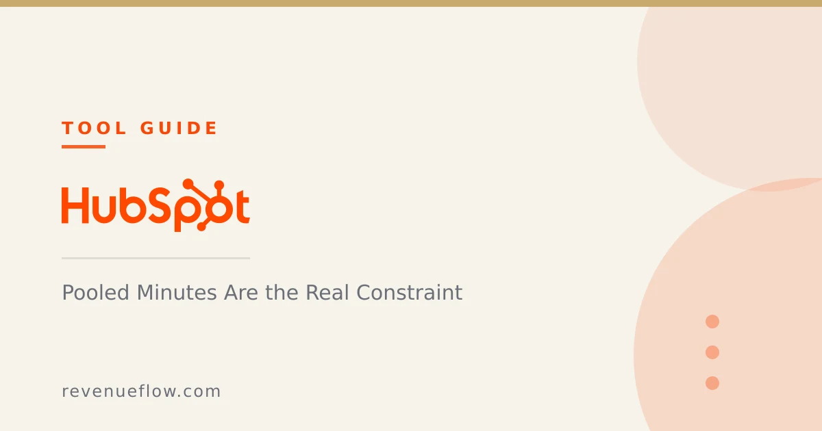 Branded cover: HubSpot Power Dialers: Pooled Minutes Are the Real Constraint