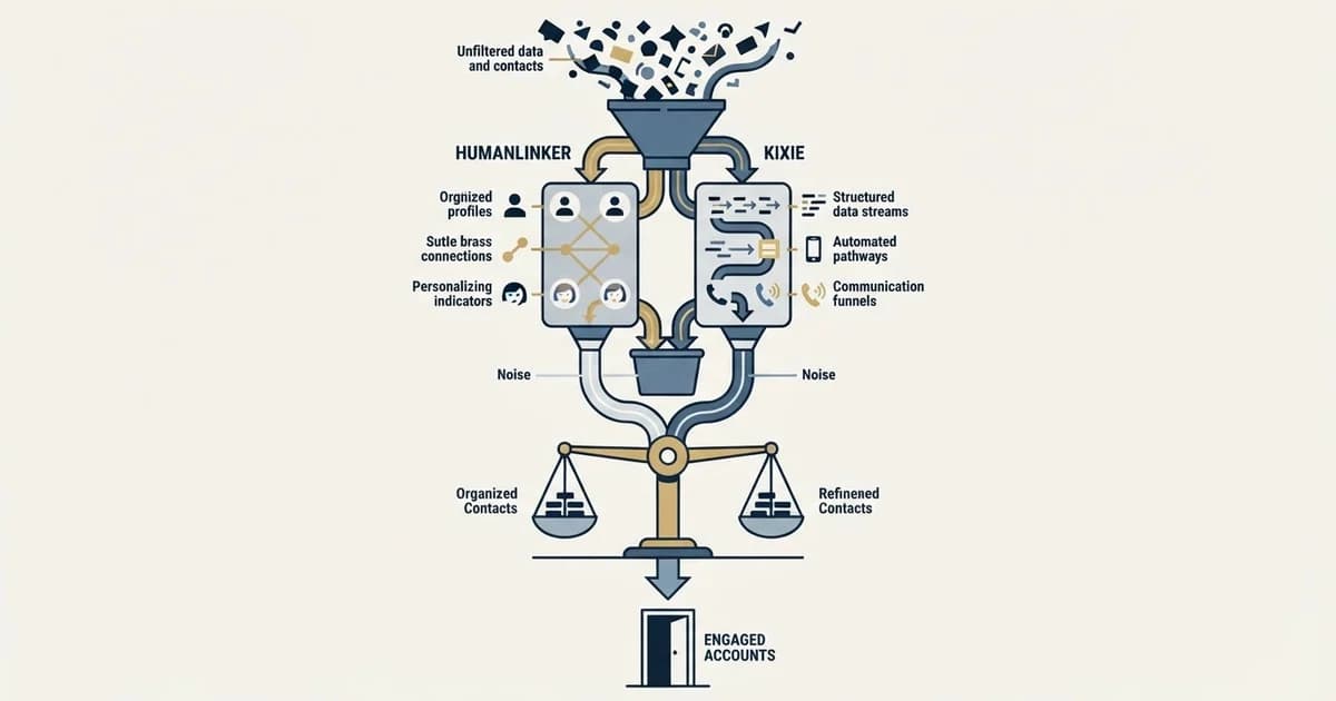 Editorial illustration for Humanlinker vs Kixie