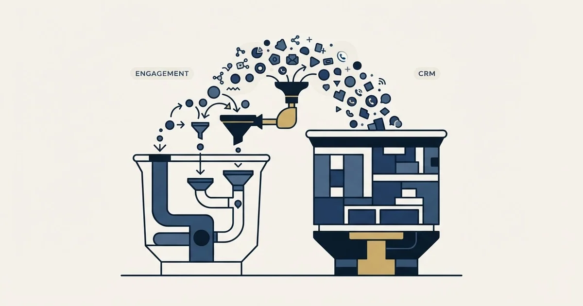 Editorial illustration for Humanlinker vs Microsoft Dynamics Sales