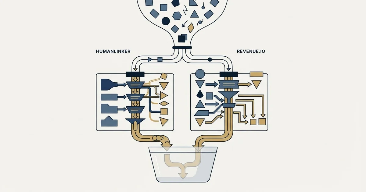 Editorial illustration for Humanlinker vs Revenue.io