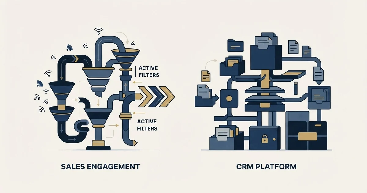Editorial illustration for Humanlinker vs Salesflare