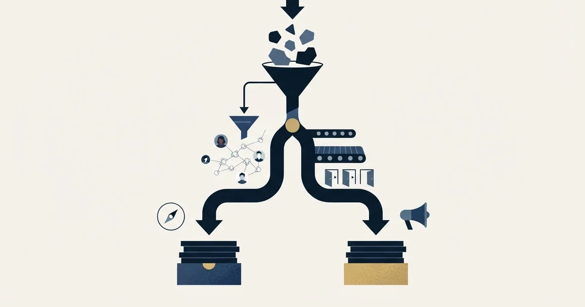 Editorial illustration for Humanlinker vs Salesflow