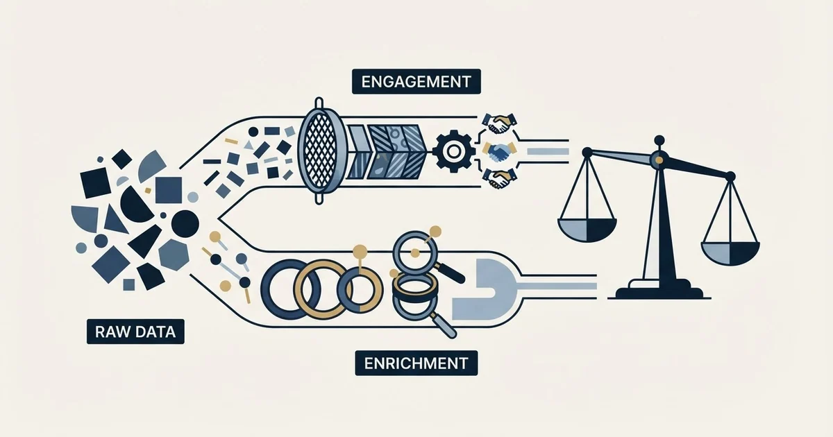 Editorial illustration for Humanlinker vs Scrupp
