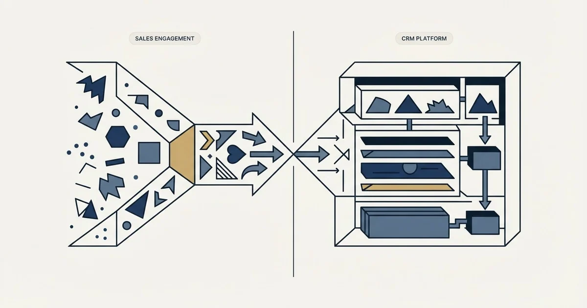 Editorial illustration for Humanlinker vs Zoho CRM