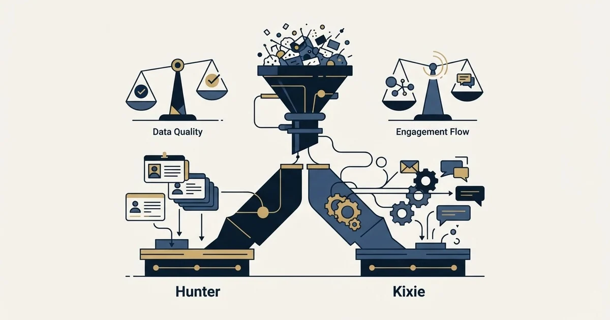 Editorial illustration for Hunter vs Kixie