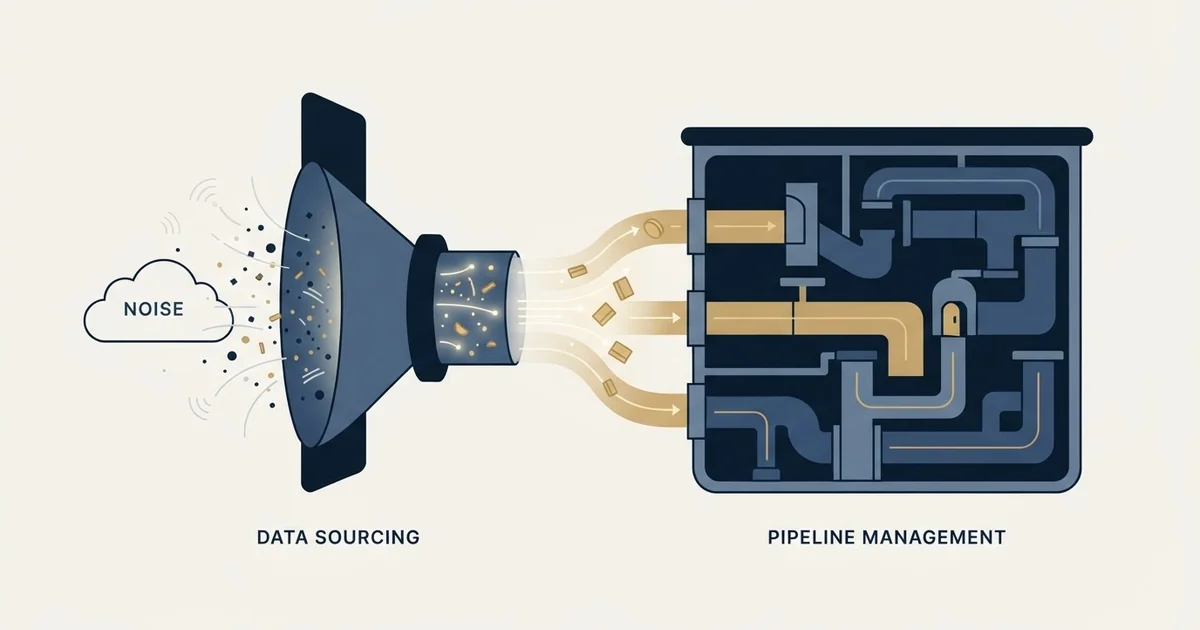 Editorial illustration for Hunter vs Salesmate
