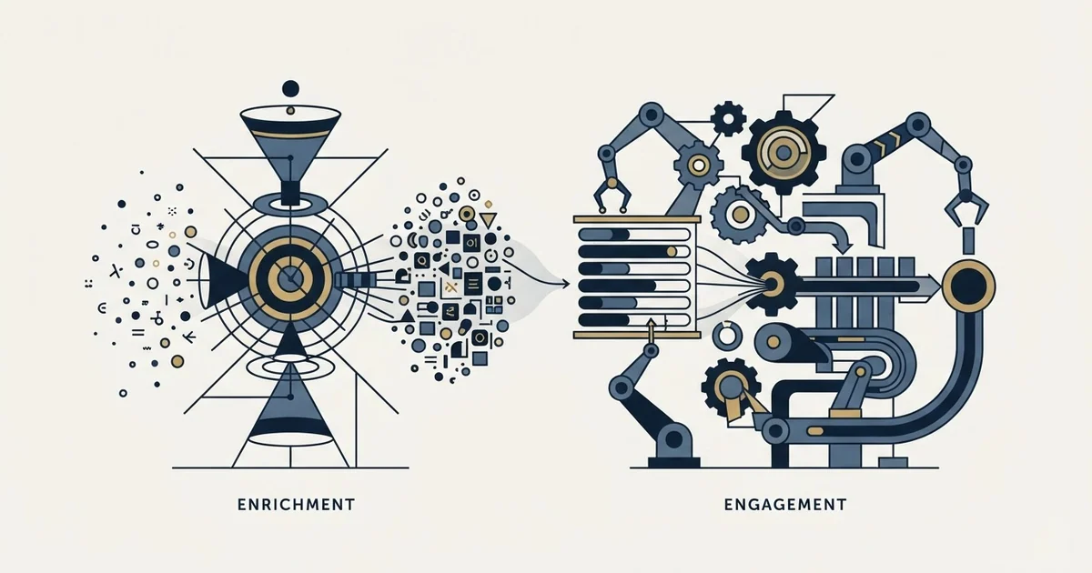 Editorial illustration for Hunter vs SalesRobot