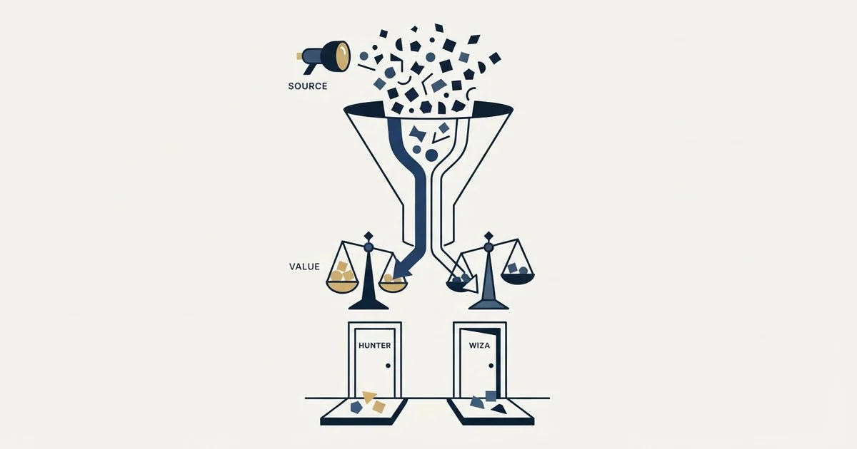 Editorial illustration for Hunter vs Wiza