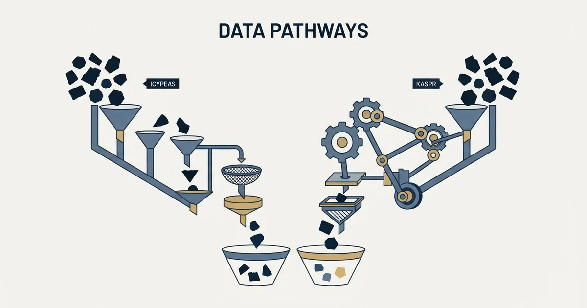 Editorial illustration for Icypeas vs Kaspr