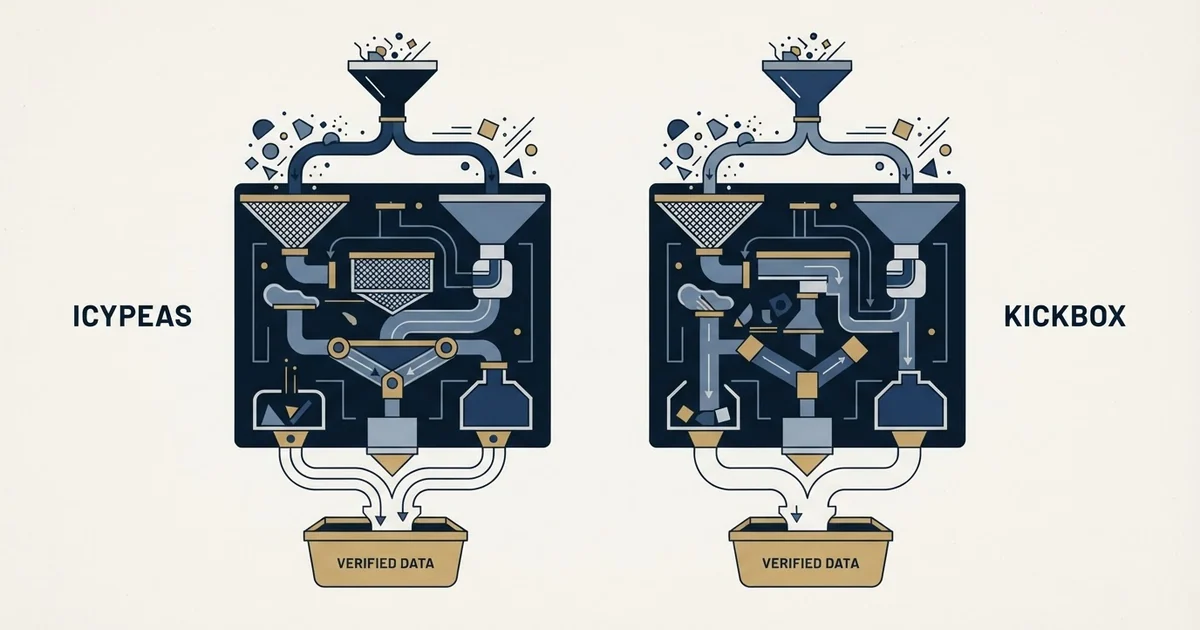 Editorial illustration for Icypeas vs Kickbox