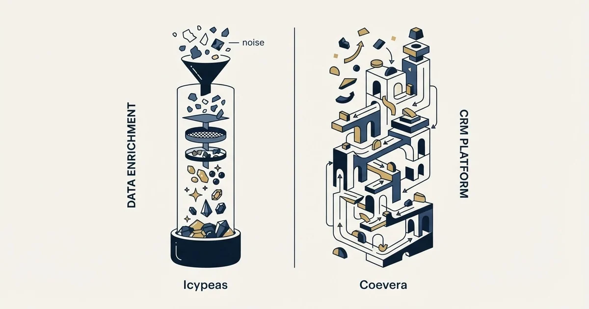 Editorial illustration for Icypeas vs Coevera