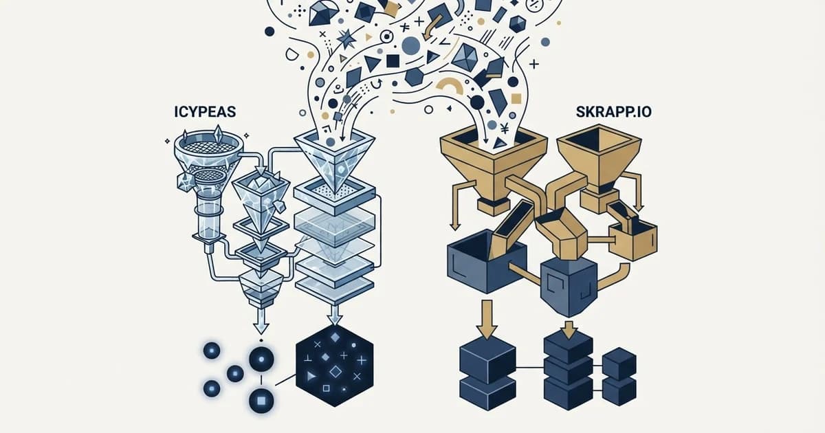 Editorial illustration for Icypeas vs Skrapp.io