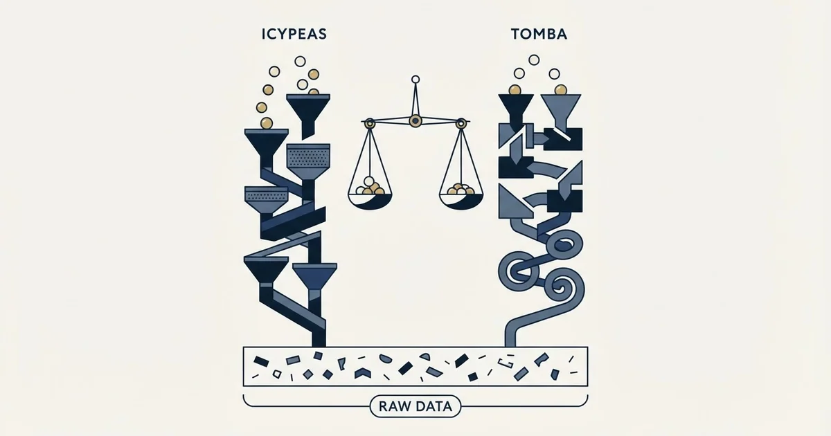 Editorial illustration for Icypeas vs Tomba