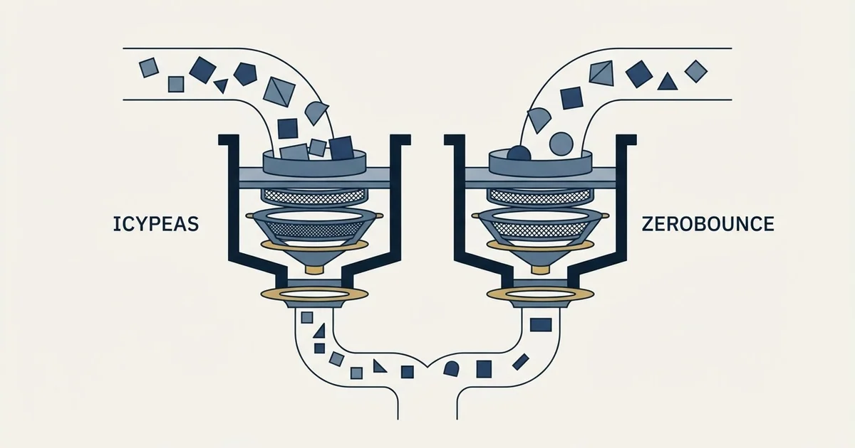 Editorial illustration for Icypeas vs ZeroBounce