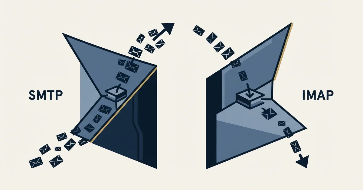 Editorial illustration for IMAP or SMTP