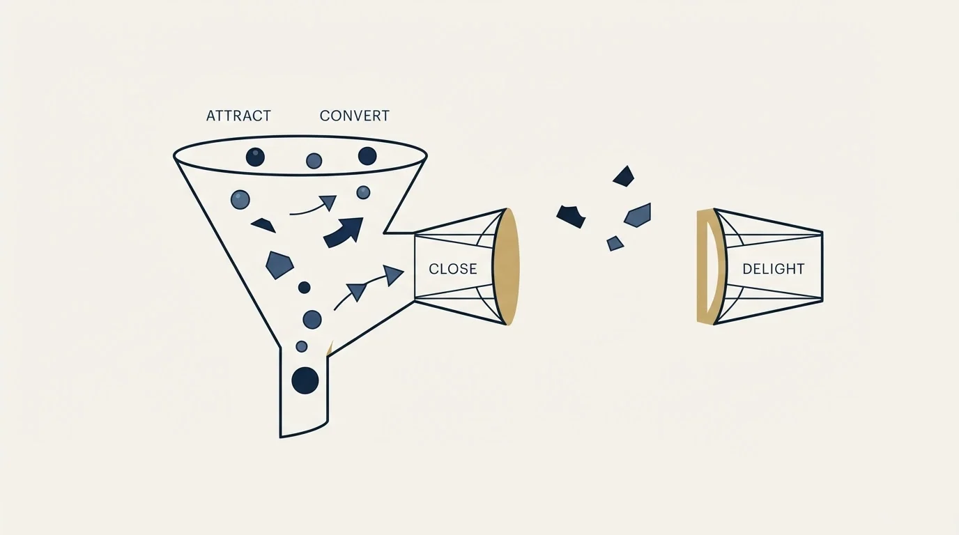 Section illustration: Where this funnel does not reach