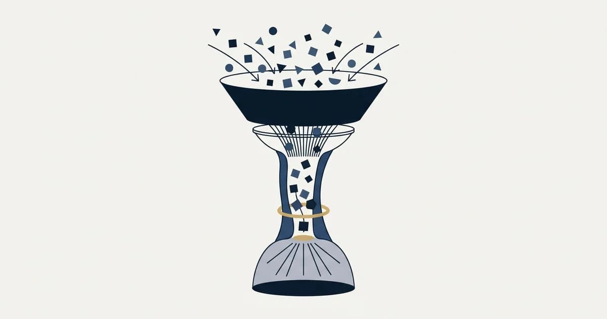 Editorial illustration for The Inbound Marketing Sales Funnel