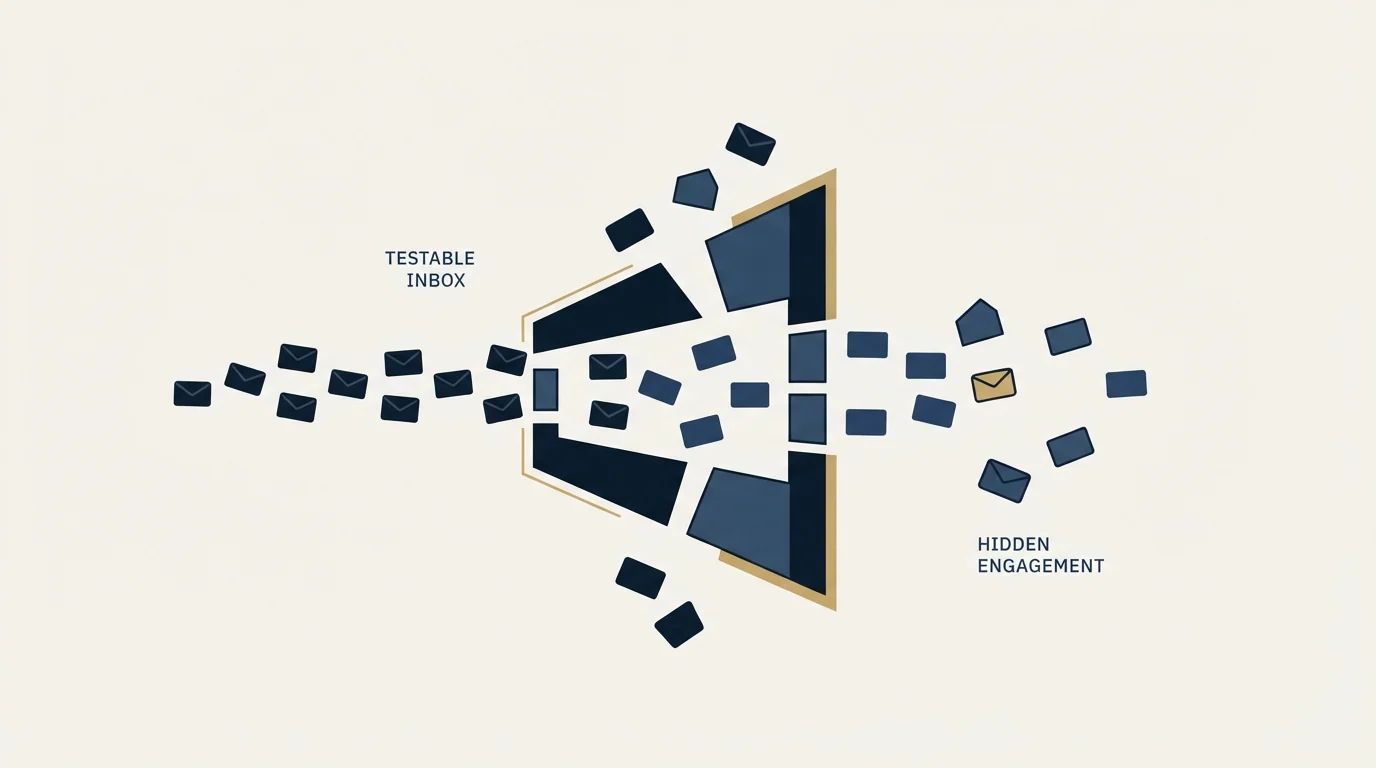 Section illustration: What a B2B sender should expect the test to miss