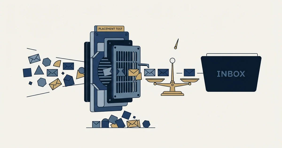 Editorial illustration for Inbox Placement Test for B2B Teams