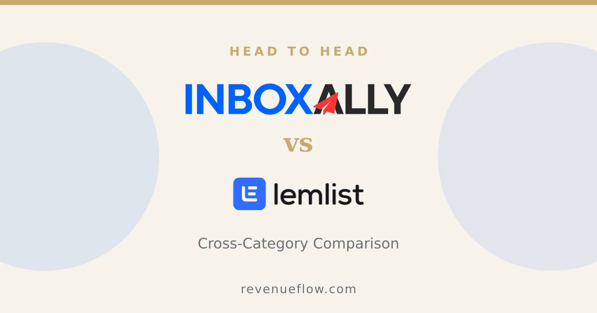 Branded cover: InboxAlly vs Lemlist: Cross-Category Comparison