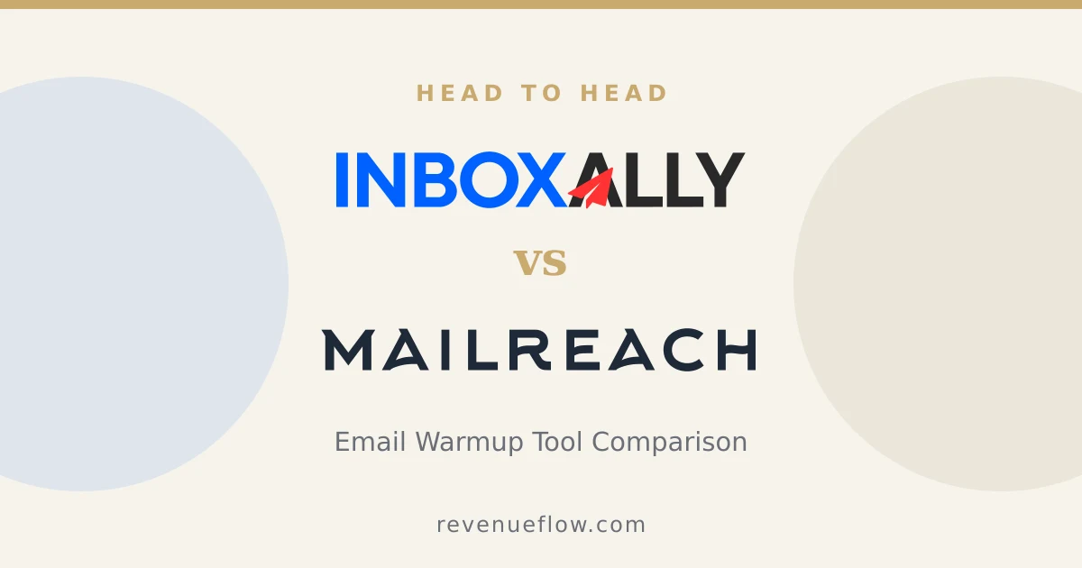 Branded cover: InboxAlly vs Mailreach: Email Warmup Tool Comparison