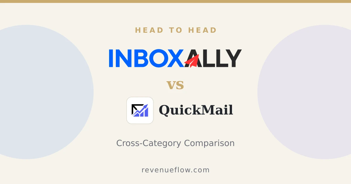 Branded cover: InboxAlly vs QuickMail: Cross-Category Comparison