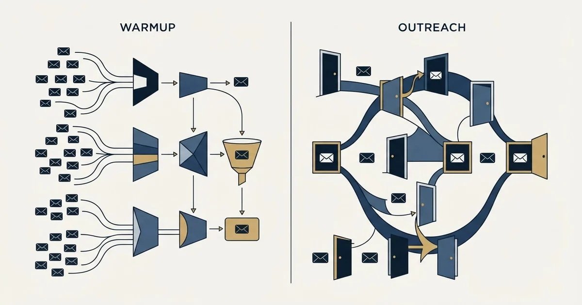 Editorial illustration for InboxAlly vs ReachInbox
