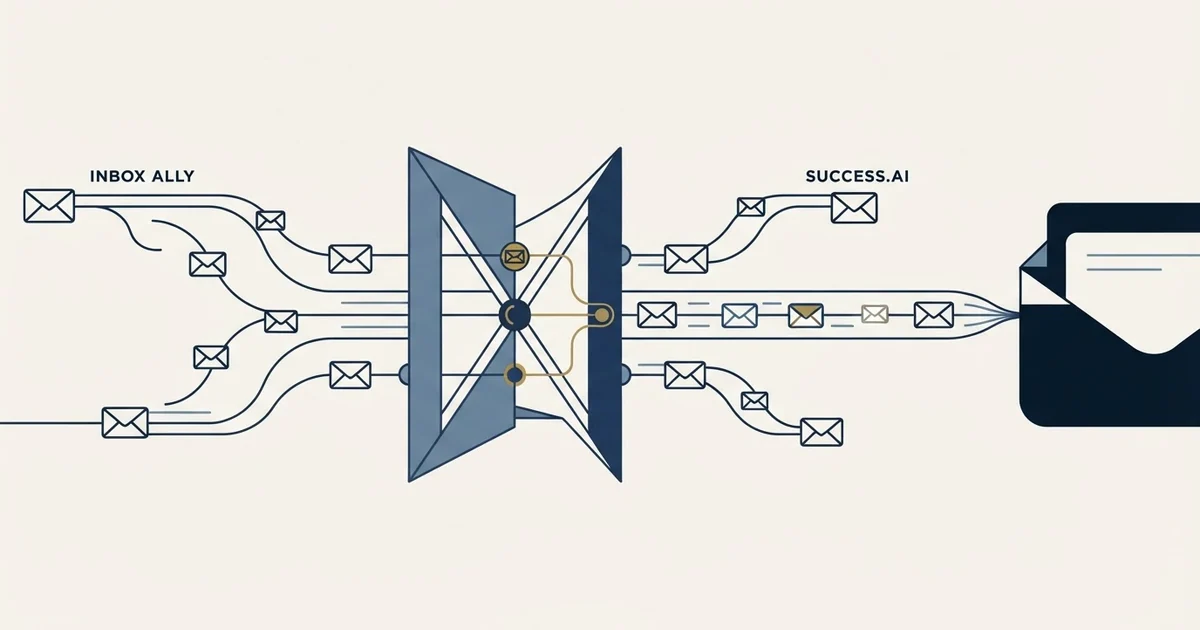 Editorial illustration for InboxAlly vs Success.ai