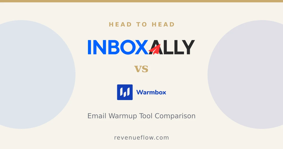 Branded cover: InboxAlly vs Warmbox: Email Warmup Tool Comparison