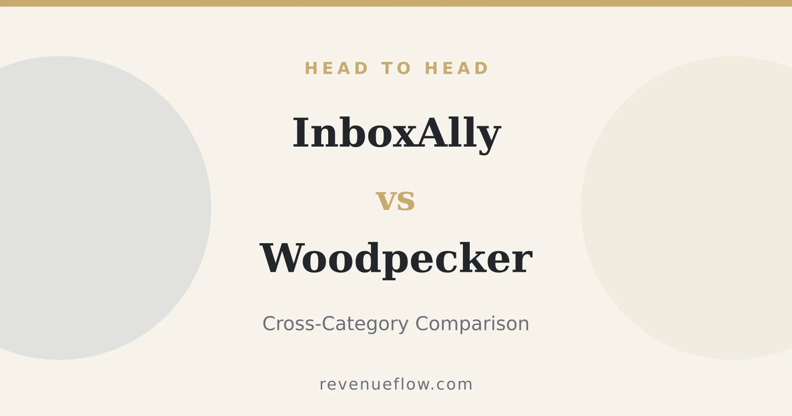 Branded cover: InboxAlly vs Woodpecker: Cross-Category Comparison