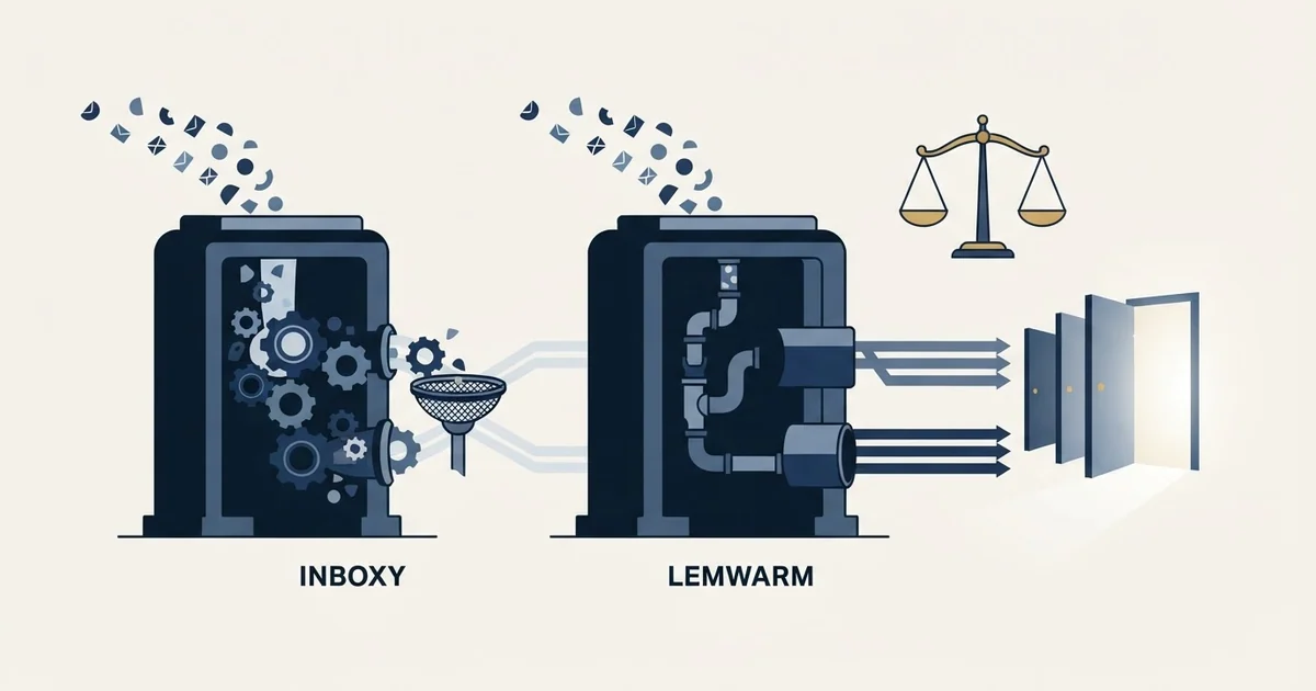 Editorial illustration for Inboxy vs Lemwarm