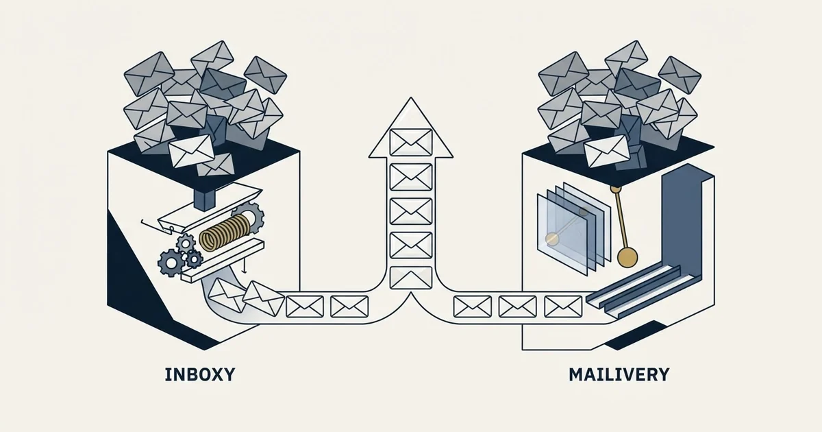 Editorial illustration for Inboxy vs Mailivery