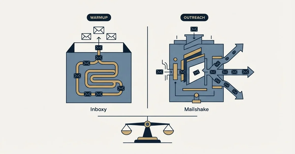 Editorial illustration for Inboxy vs Mailshake