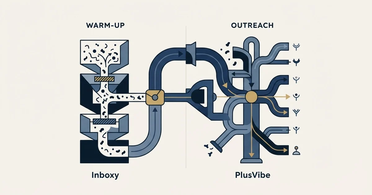 Editorial illustration for Inboxy vs PlusVibe