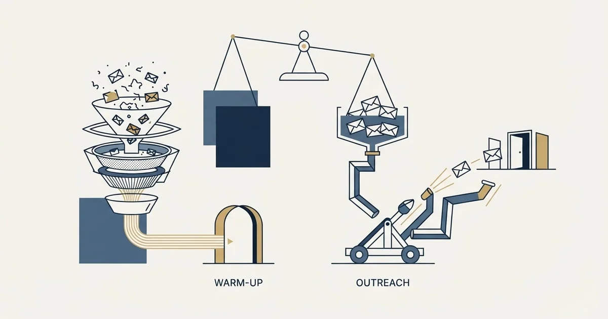 Editorial illustration for Inboxy vs Saleshandy