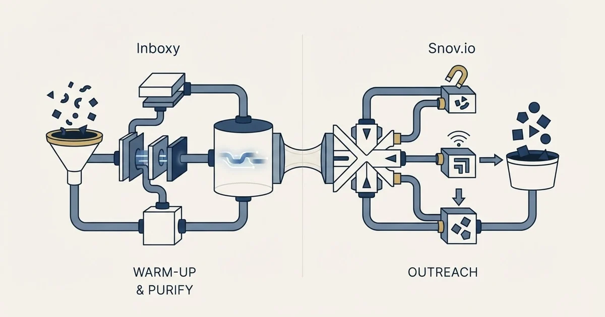 Editorial illustration for Inboxy vs Snov.io