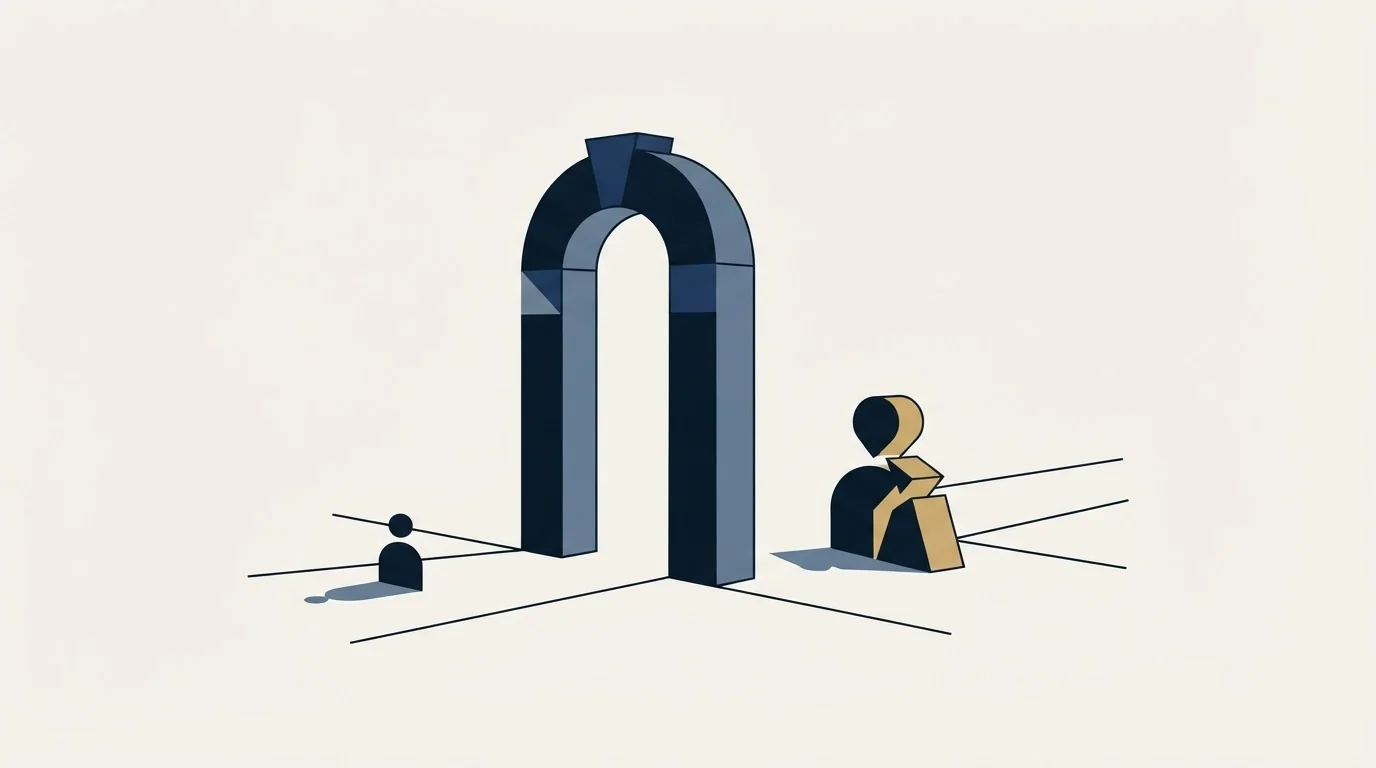 Section illustration: The gate that changes what a first meeting is worth