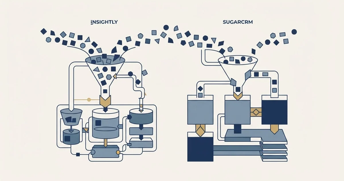 Editorial illustration for Insightly vs SugarCRM